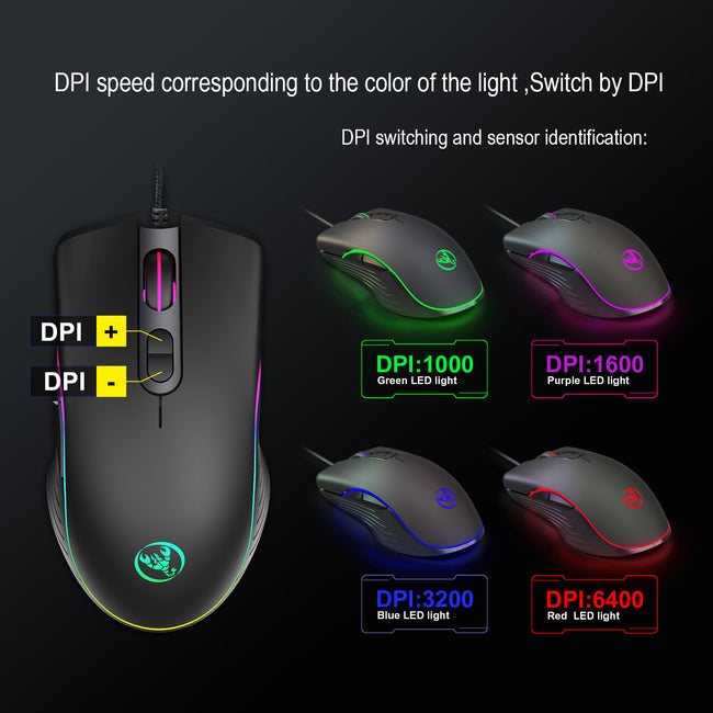 Glowing Gaming Mouse Gaming Wired Mouse Main Image