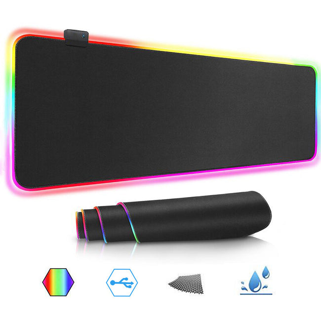 Luminous RGB Mouse Pad Luminous Symphony Game LED Rubber Table Mat Main Image