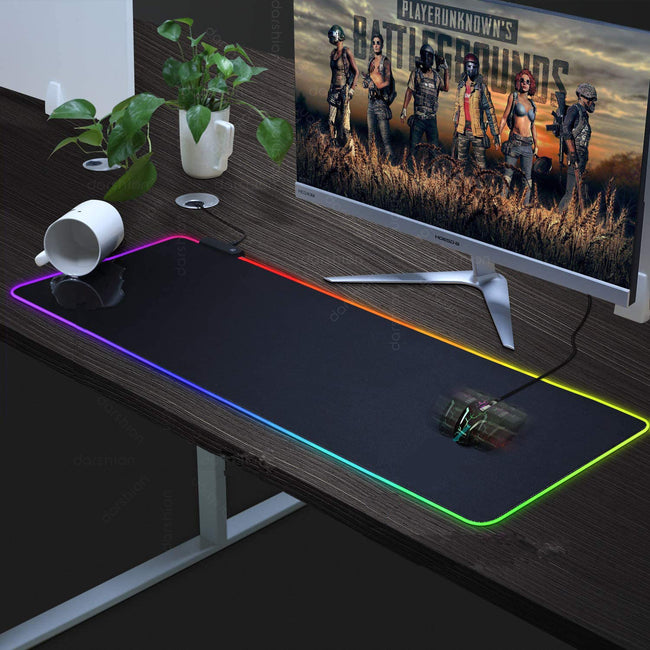 Luminous RGB Mouse Pad Luminous Symphony Game LED Rubber Table Mat Hover Image