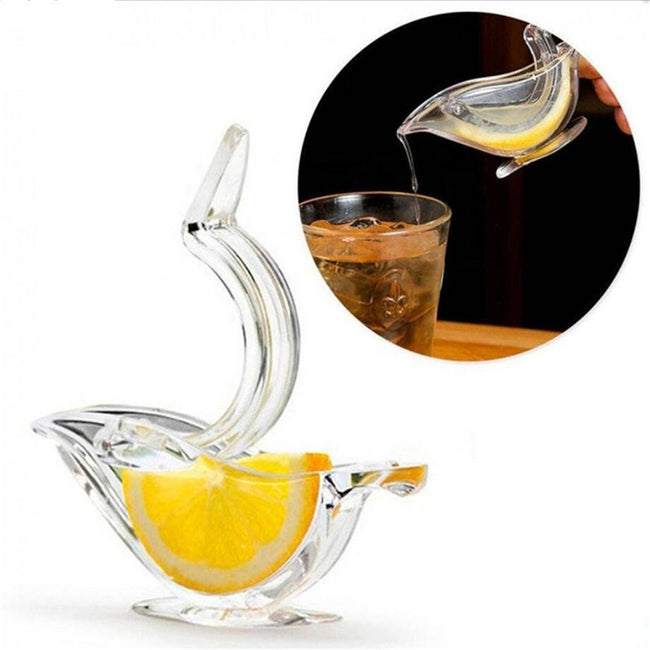 Manual Lemon Juicer Transparent Acrylic Elegance Bird Shape Lemon Slice Squeezer Kitchen Tools Gadgets Hover Image