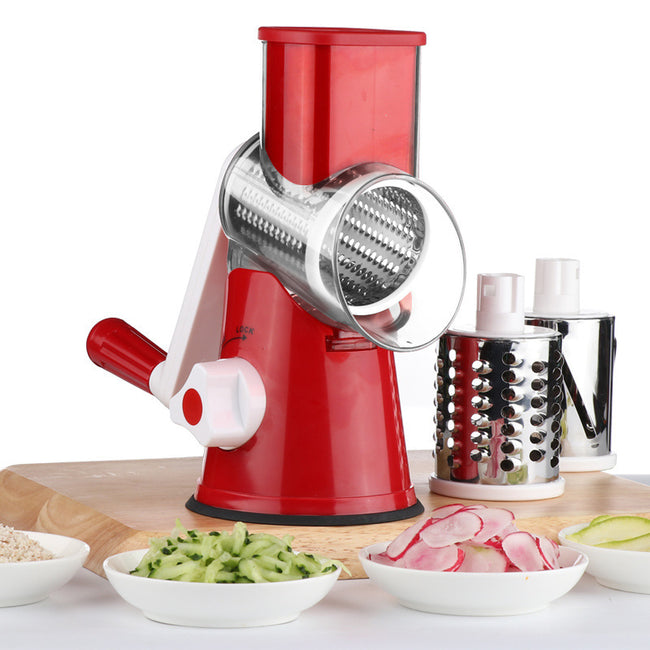Food Processor Vegetable Chopper Kitchen Roller Gadgets Tool Vegetable Cutter Round Slicer Graters Potato Carrot Cheese Shredder Main Image