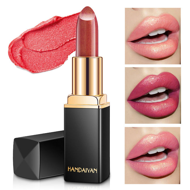 Shiny Metallic Lipstick Pearlescent Color Temperature Change Lipstick Gilt Lipstick Main Image