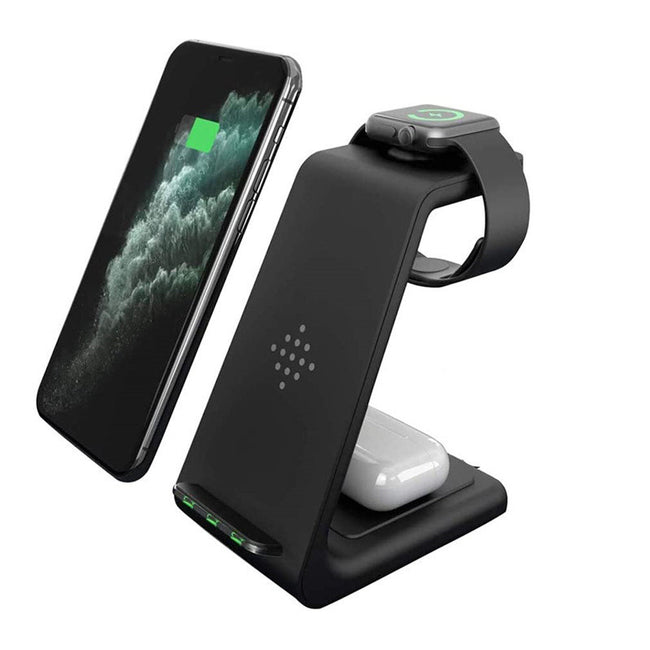 Wireless Charger Compatible With Iphone12 Three-In-One Charging Stand Iwatch6 Fast Charging Base Main Image
