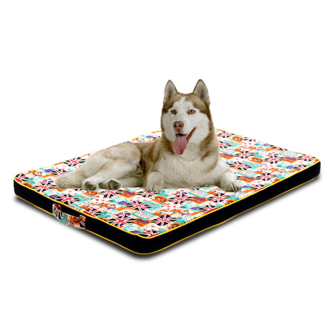 Thickened Pet Printing Canvas Dog Mats Dog Bed Mats Dog Bed Mattresses Hover Image