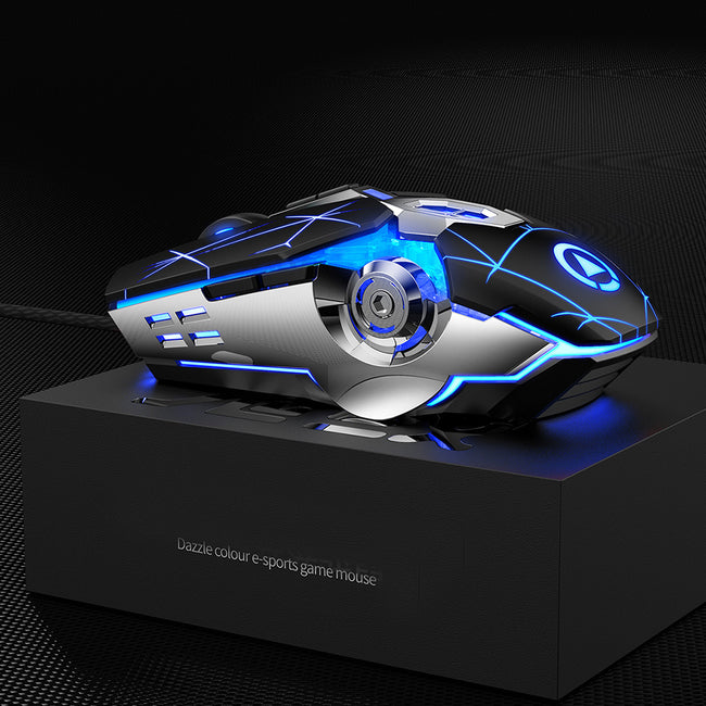Gaming Mouse Wired Silent Gaming Mechanical Computer Desktop Notebook Office Hover Image