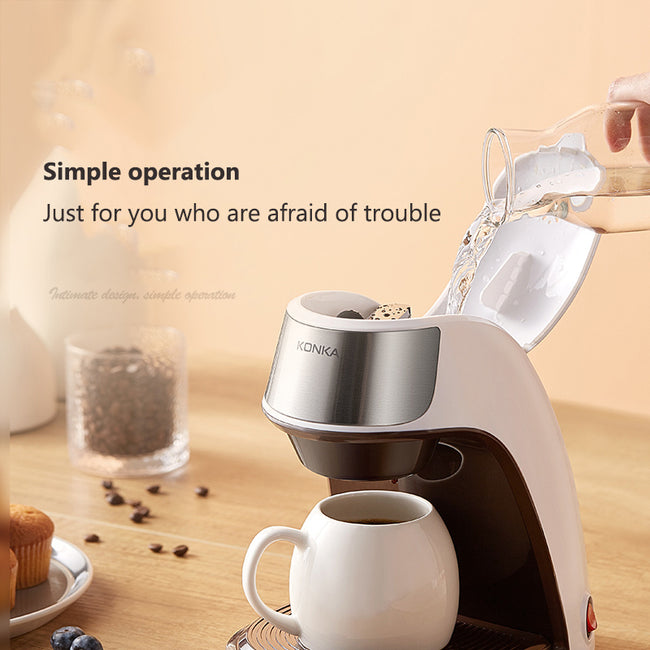 New Coffee Machine Fully Automatic Home Office Mini American Small Portable Coffee Maker Main Image