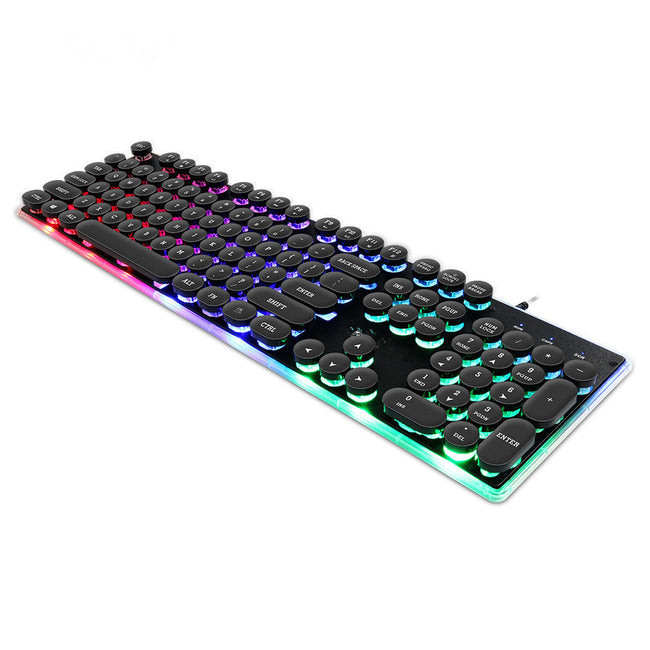 Desktop Manipulator Feel Floating Round Cap Gaming Luminous Gaming Keyboard Hover Image