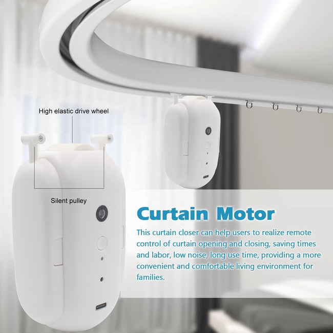 Curtains Bluetooth Wireless Automatic Curtai Hover Image