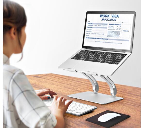 Laptop Computer Stand Bracket Tablet Computer Table Frame Cooling Base Folding Lift Hover Image