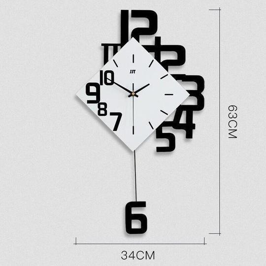 Personalized Digital Clock Fashion Wall Clock Wooden Creative Decorative Wall Watch Main Image