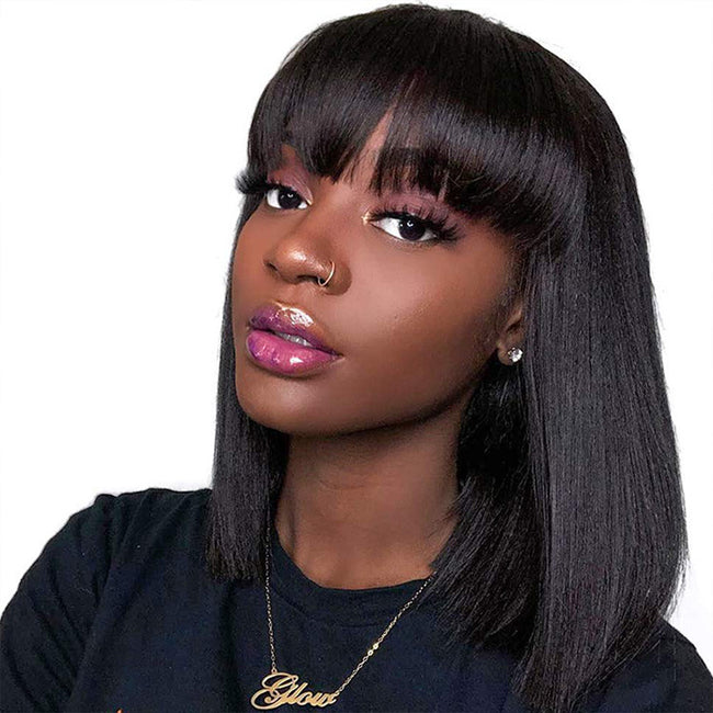 Unice Hair Full Machine Human Hair Wigs For Black Women Hover Image
