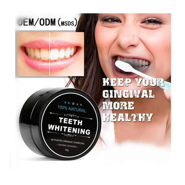 Charcoal Teeth Whitening Powder Activated Coconut Charcoal Teeth Whitening Charcoal Powder Oral Hygiene Hover Image