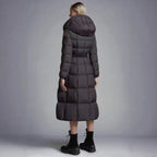 Long Casual Hooded Warm White Duck Down Jacket