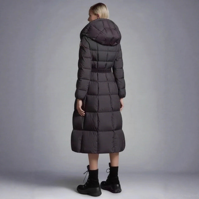 Long Casual Hooded Warm White Duck Down Jacket Main Image