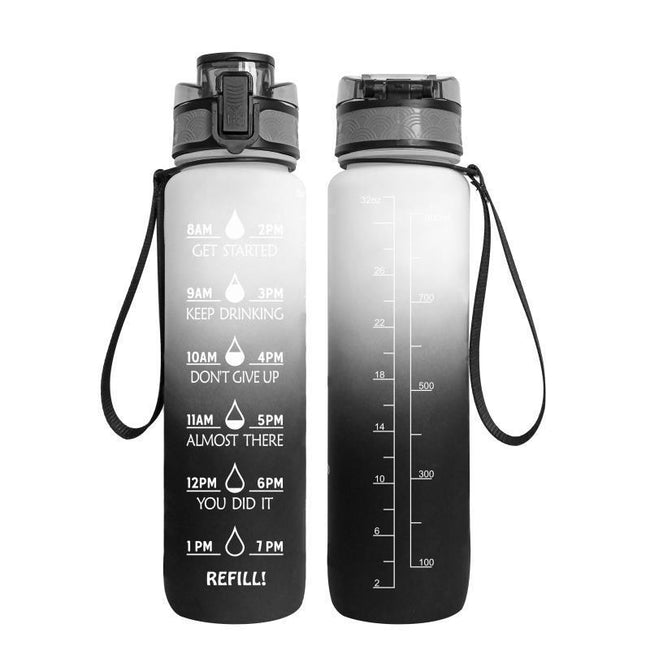 Transparent Flask Water Bottle 1000ml Bottled Kawaii Bottle Bpa Free Infuser Plastic Milk Sports Clear Water Bottle Kawaii Cup Hover Image
