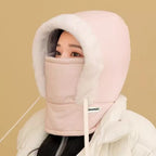 Cold-proof Ushanka Thick Mask Integrated Wind-proof Cap
