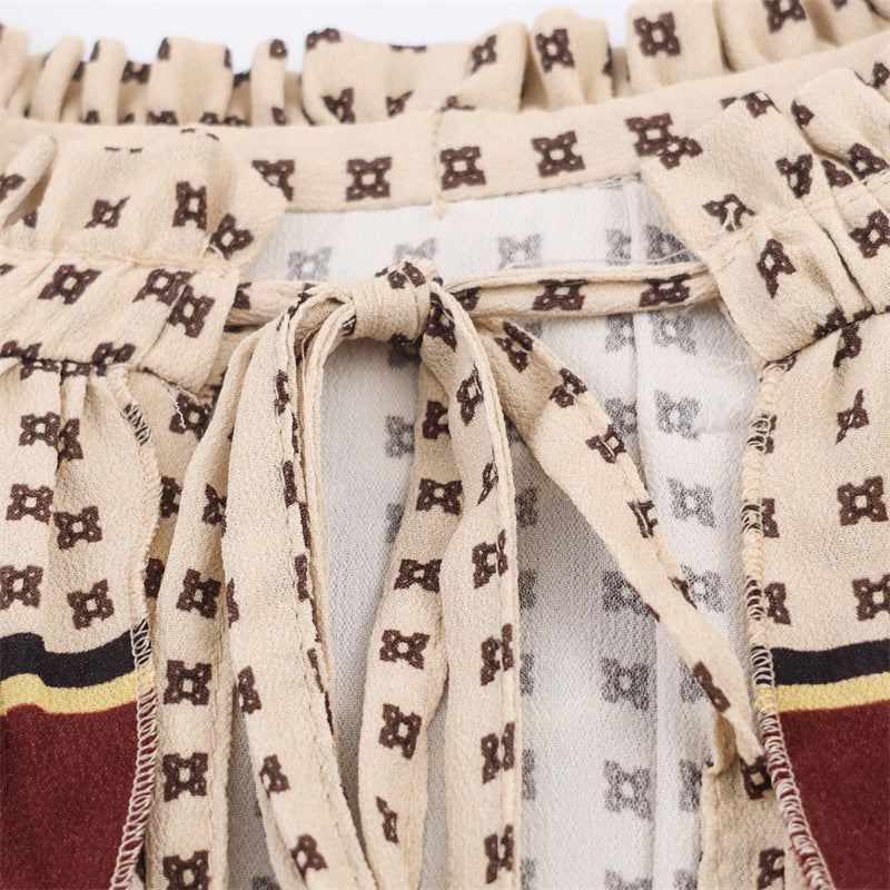 Women's Fashionable Simple Loose Printed Long Dress