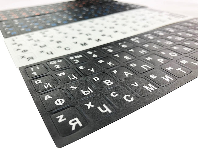 Notebook Keyboard Stickers Russian Keyboard Stickers Main Image