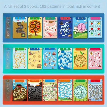 Kids Pen Maze Training Toy Erasable Puzzle Concentration