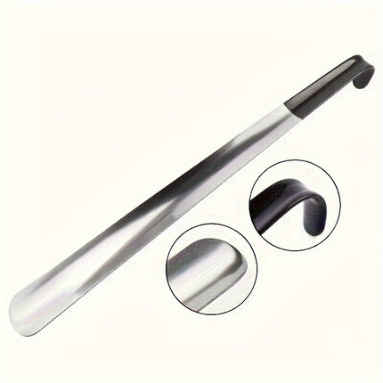 Stainless Steel Ergonomic Shoe Horn With Long Handle Aid