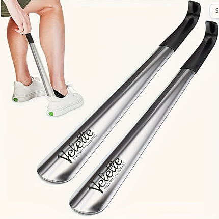 Stainless Steel Ergonomic Shoe Horn With Long Handle Aid