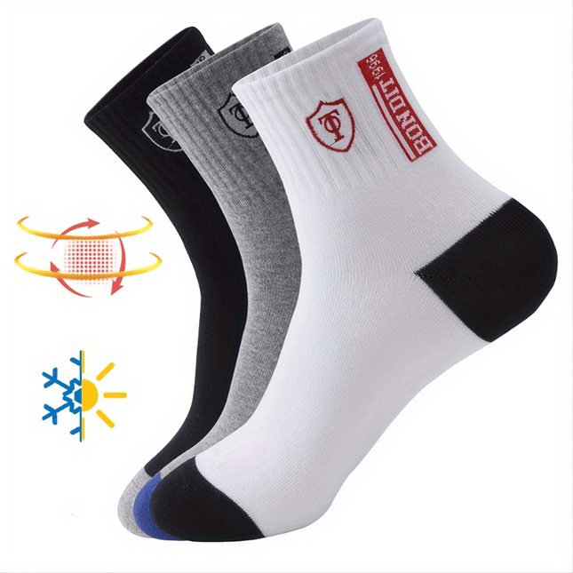 6 Pairs Breathable Moisture Wicking Polyester Ankle Socks