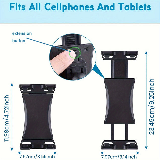 Adjustable Tablet Holder Bed Clamp Aluminum 360 Rotation