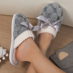 Soft Bottom Slippers Indoor Plush Lining Warm Shoes