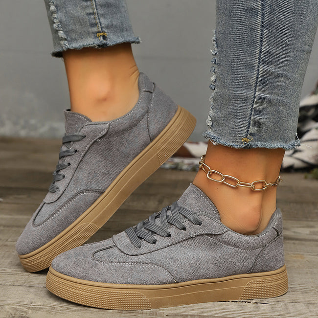 Round Toe Elegant Student Casual Lace Up Shoes Hover Image