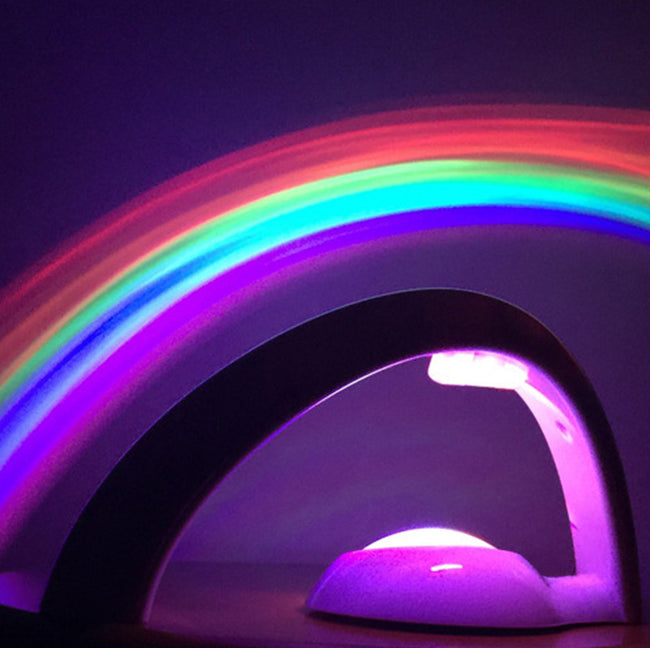 Novelty LED Romantic Sky Rainbow Colorful Projection Night Light Hover Image