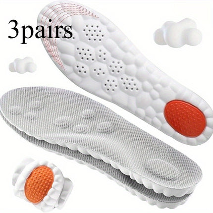 Memory Foam Insoles With Heel Pads Comfort Fatigue Relief