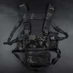 Built-in Quick Pull Sleeve MK4 Tactical Multi-function Expansion Mount Breathable Quick Release Camouflage Chest Hanging Vest