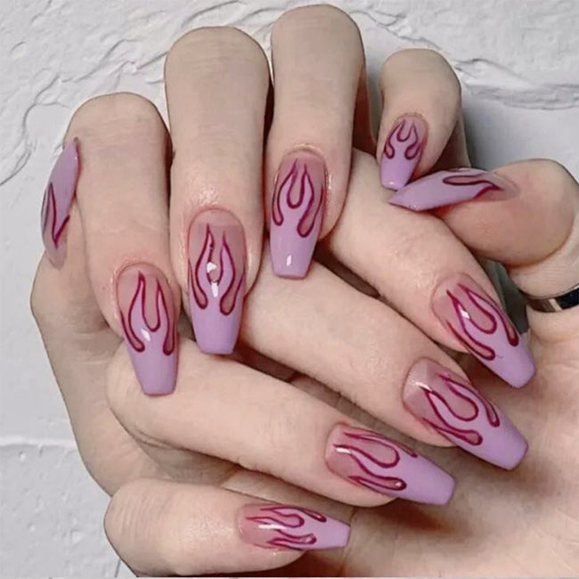 Wearing Nails Finished Soft Nails False Nails Hover Image
