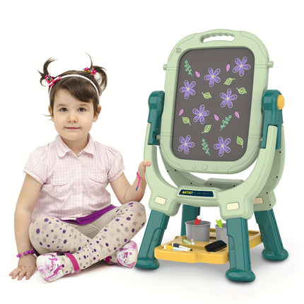 Ylovetoys Kids Art Easel With Magnetic Drawing Board
