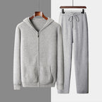 Men's Wool Coat Casual Pants Suit