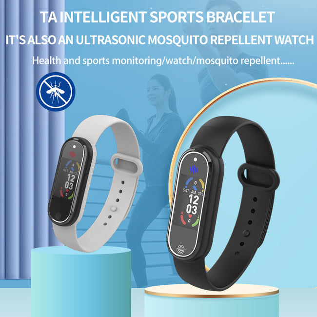 New Mosquito Repellent Bracelet Ultrasonic Insect Wristband Watch Portable Repeller Electronic Bracelet Anti Mosquito Baby Kids Adults Hover Image