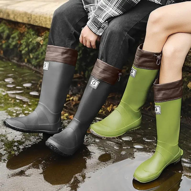 Men's And Women's High Non-slip Wear-resistant Rain Boots Hover Image