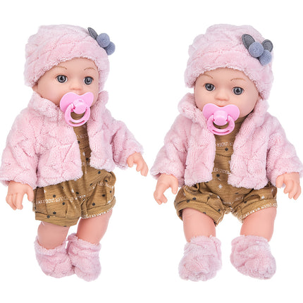 Realistic Reborn Baby Doll 12 Inch Hat Socks Pacifier Gift