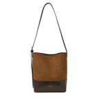 Women's Fashionable Suede Bucket Bag