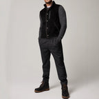 Autumn And Winter Fur Integrated Single-breasted Pocket Turn-down Collar Coat