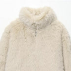 Artificial Fur Effect Short Coat Jacket