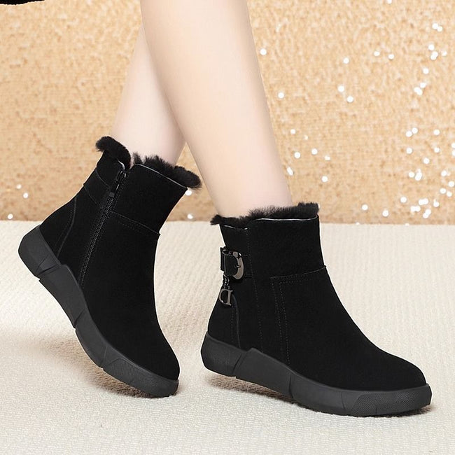 Large Size Snow Boots New Fur Integrated Comfortable Thickened Warm Main Image