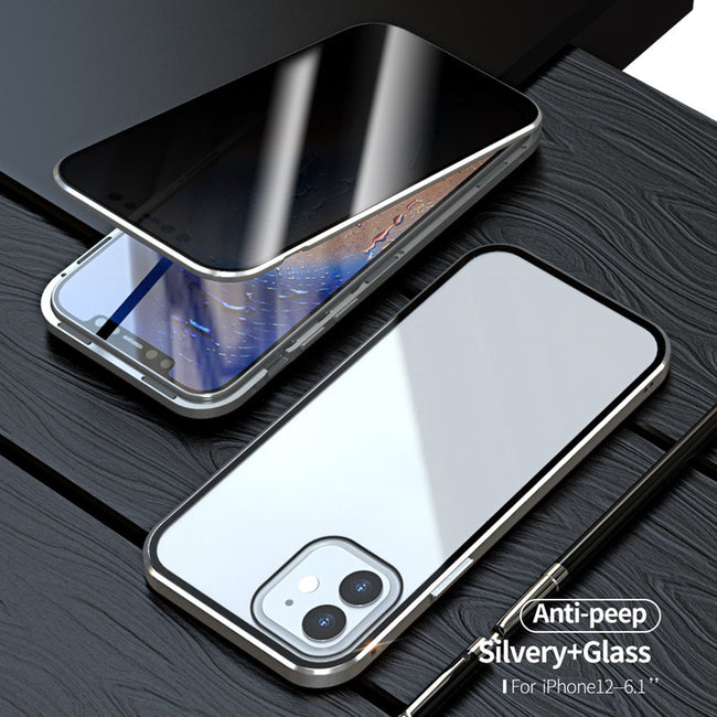 Magnetic Privacy Glass Case Anti-Spy 360 Protective Hover Image