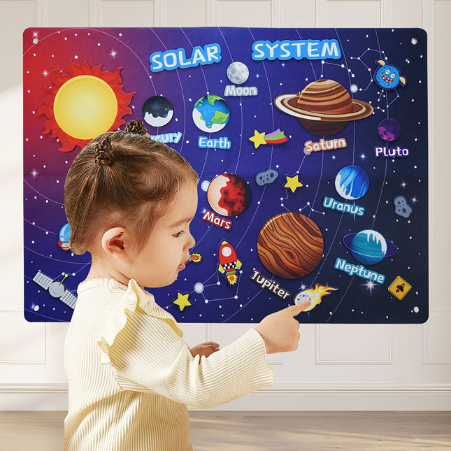 Space Themed Story Board Set 41Pcs For Learning And Play