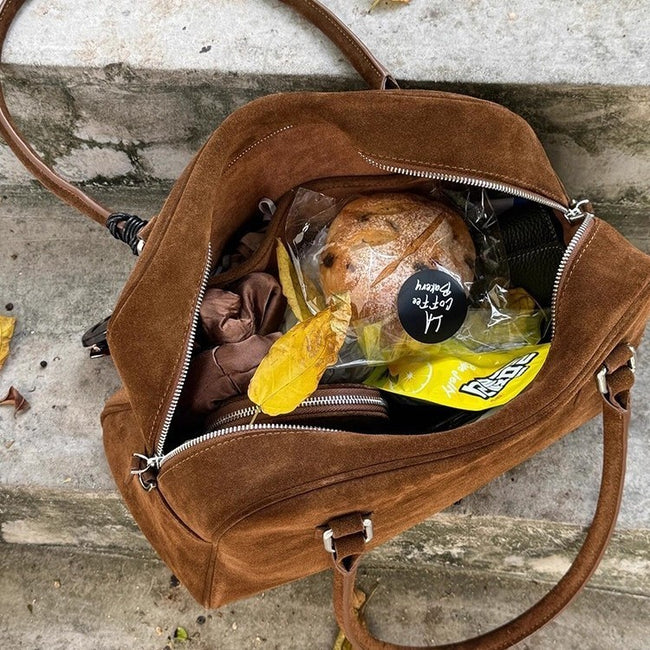 Suede Large Capacity Underarm Pillow Bag Main Image