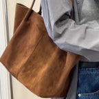 Commuter Retro Large Capacity Autumn And Winter Portable Tote Bag