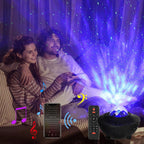 led bluetooth music projector light