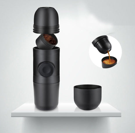 Condensed portable mini coffee machine Hover Image