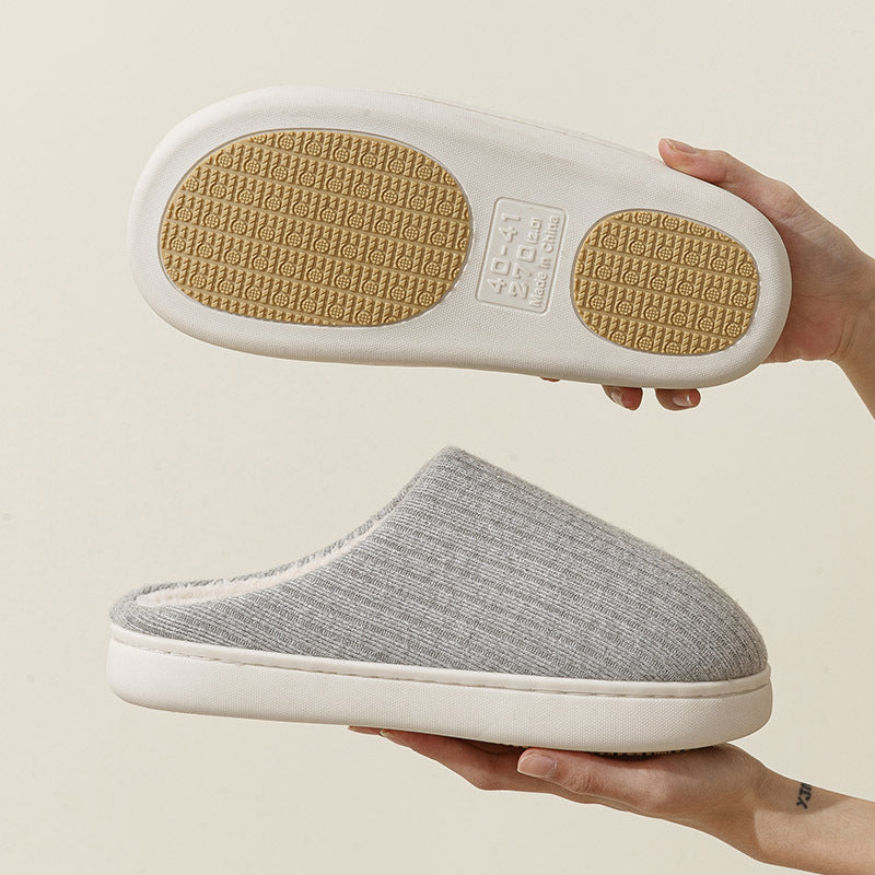 Elderly Non-slip Cotton Slippers Female Male
