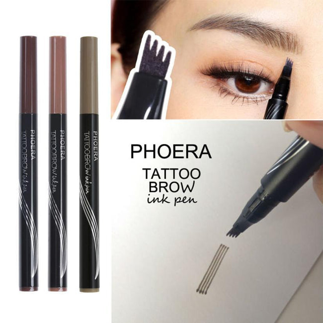 New Long Lasting Ultra-Fine Four-Comb Eyebrow Pencil Hover Image